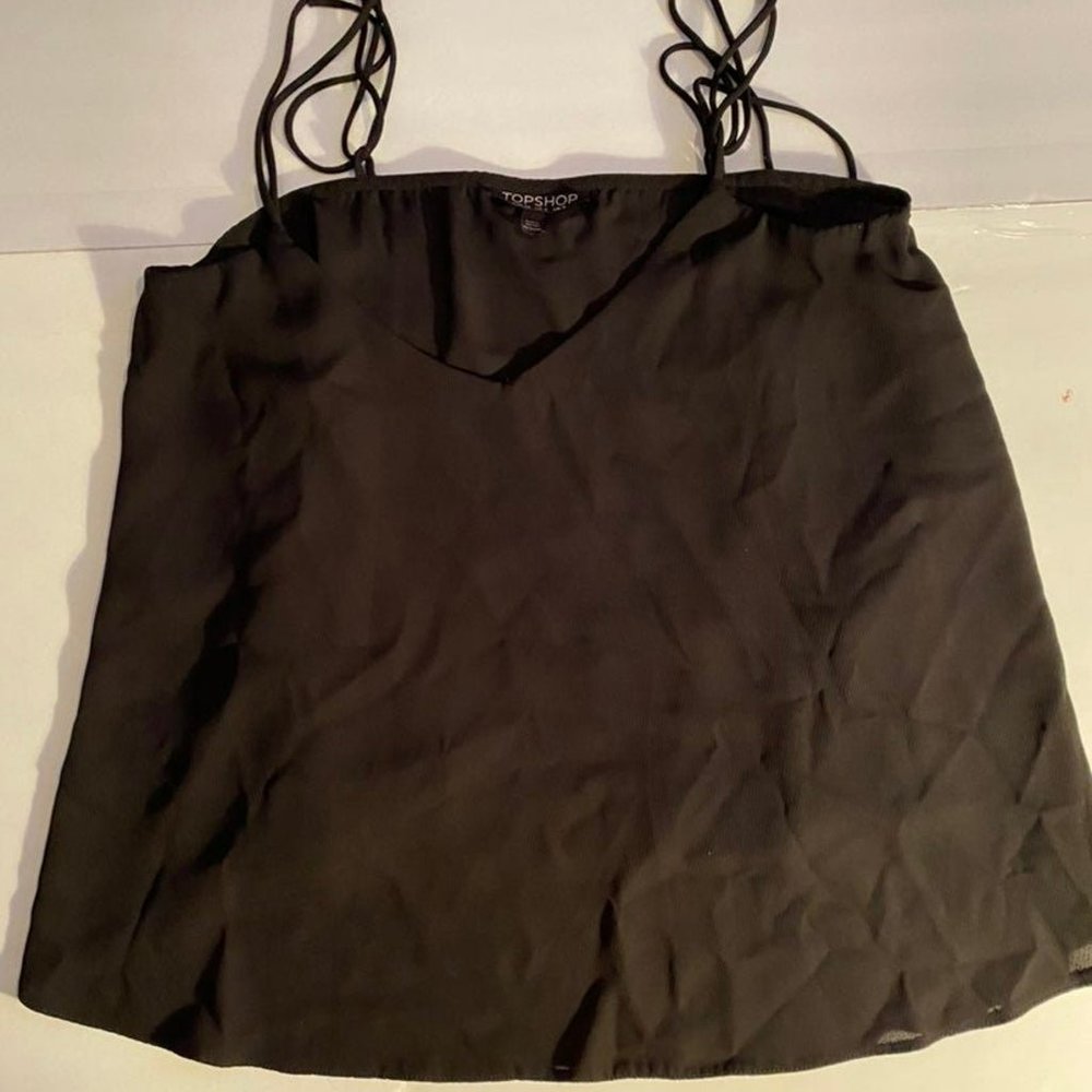 top Shop chiffon crop top